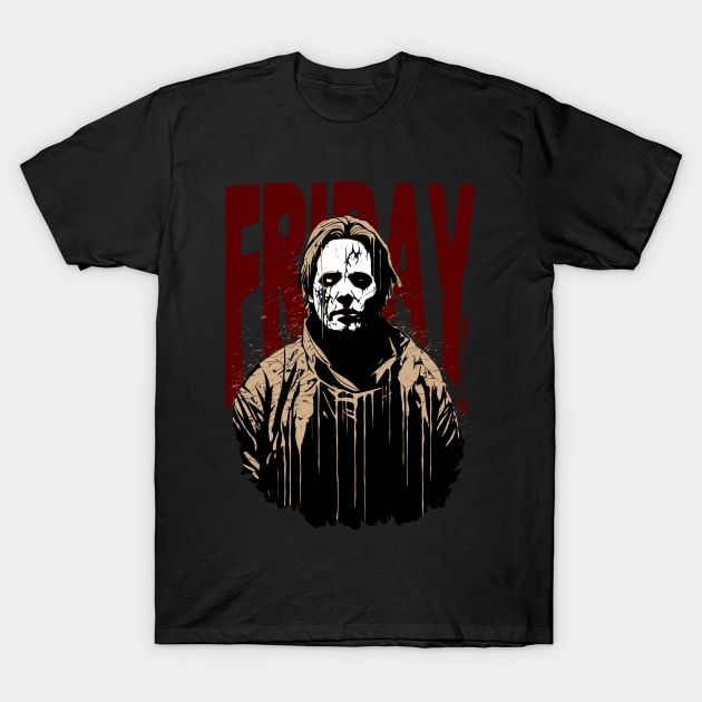 Michael Myers On A Casual Friday T-Shirt by AI - Made Me Do It